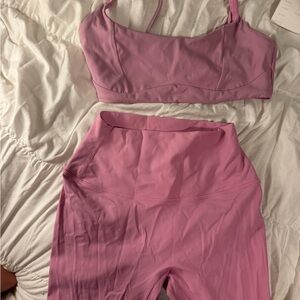 CSB Pink Sports Bra and Leggings Set